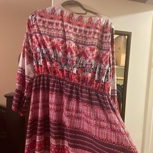 Long sleeve multi color dress